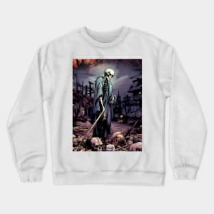 Haunting Halloween Spirit: Skeleton Dreams Crewneck Sweatshirt